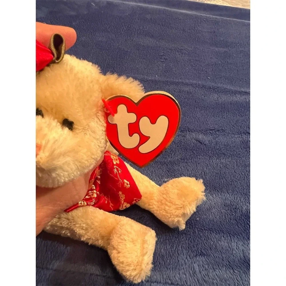 Ty Attic Treasures Mei Li‎ Poseable Red Bear 12